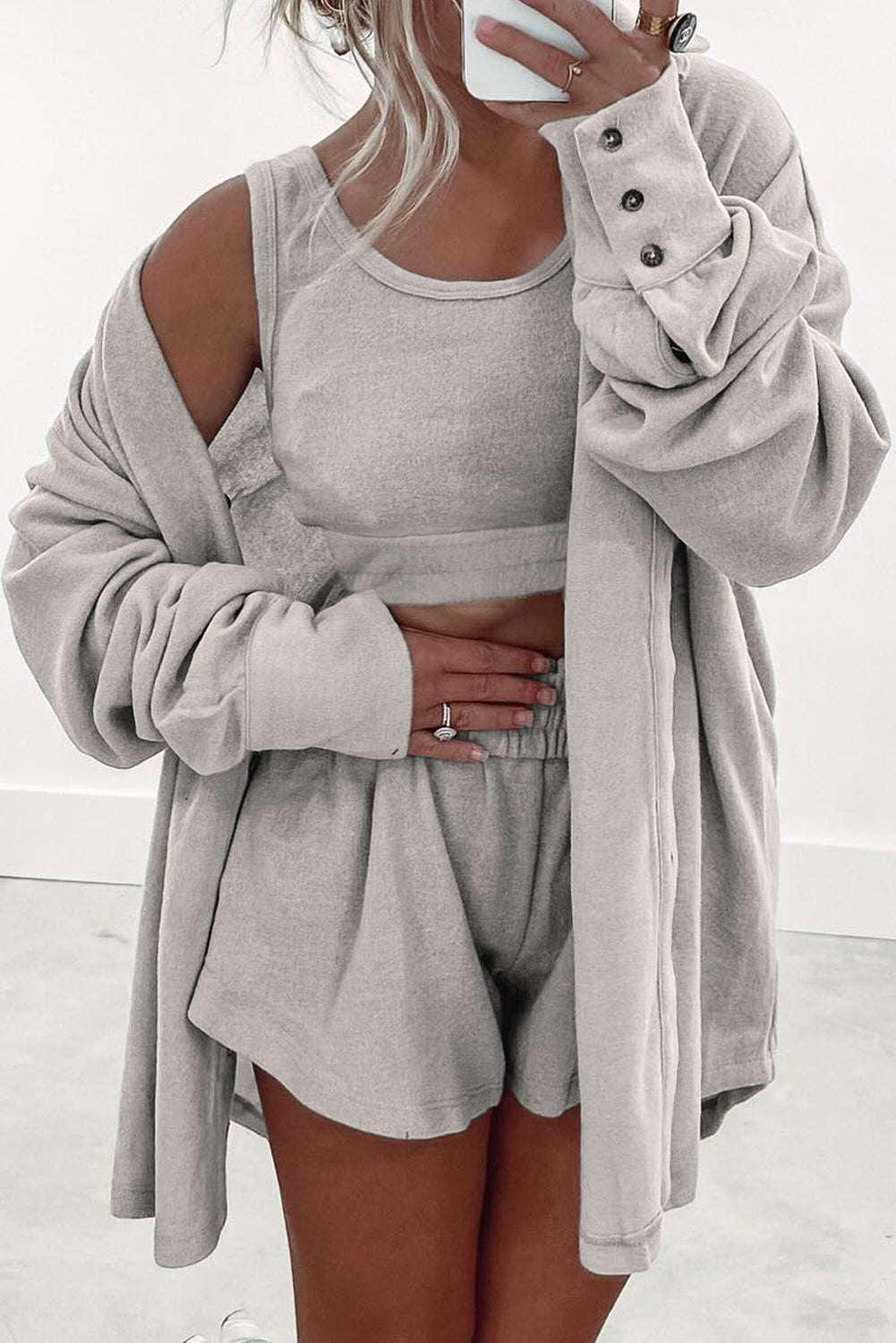 Gray 3 Piece Lounge Set