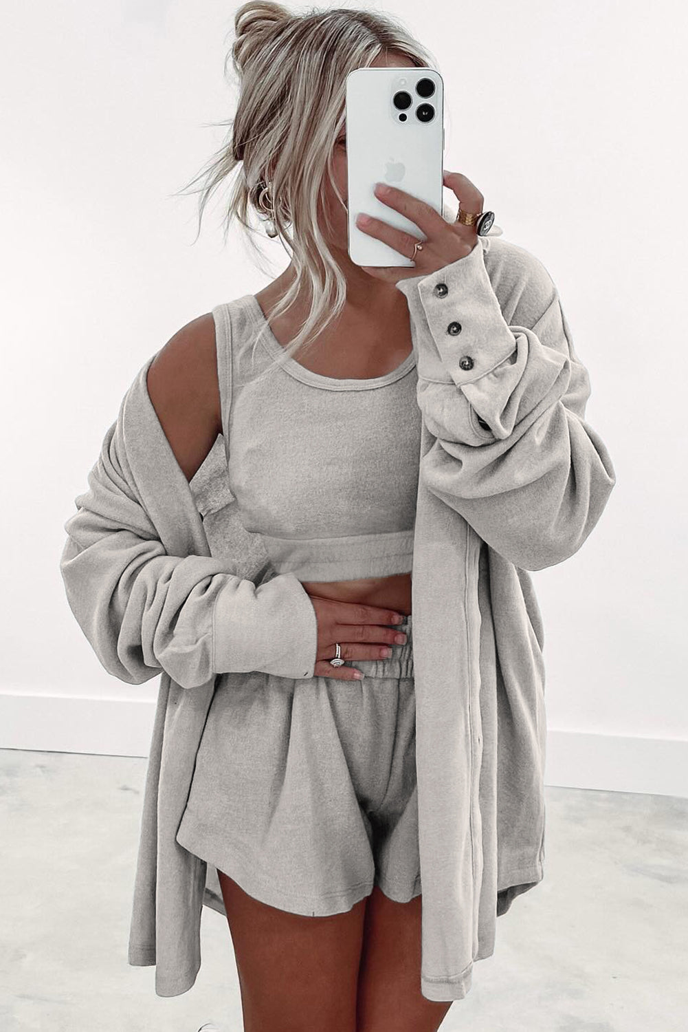 Gray 3 Piece Lounge Set