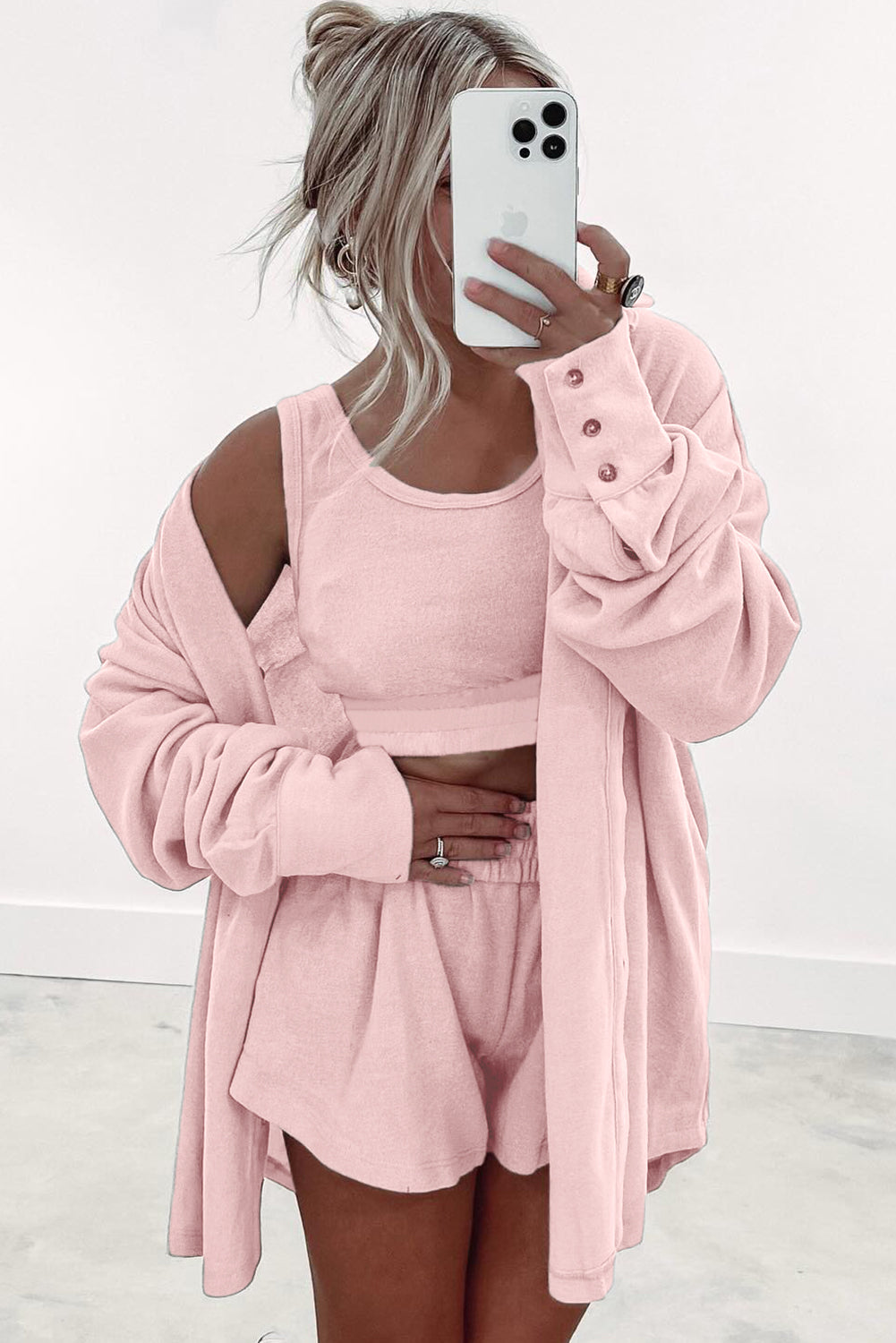 Light Pink 3 Piece Lounge Set