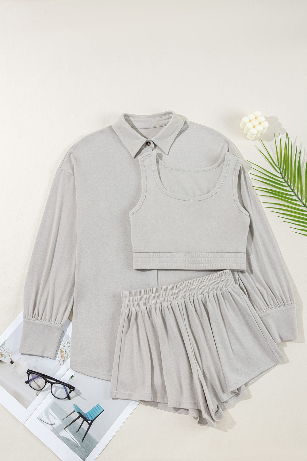 Gray 3 Piece Lounge Set