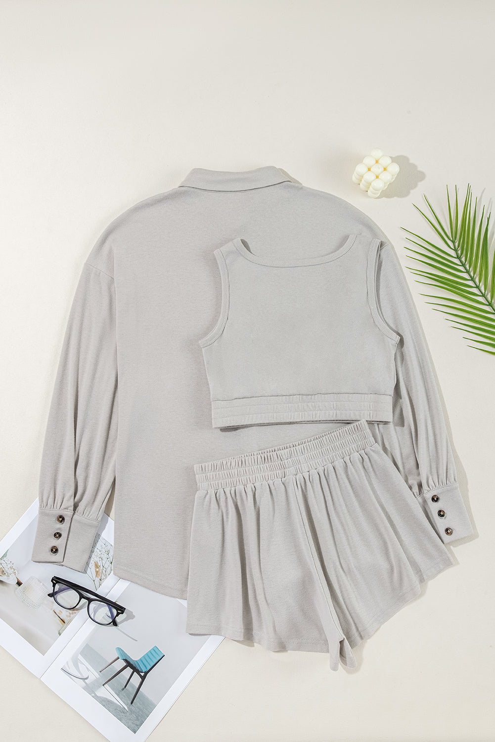 Gray 3 Piece Lounge Set